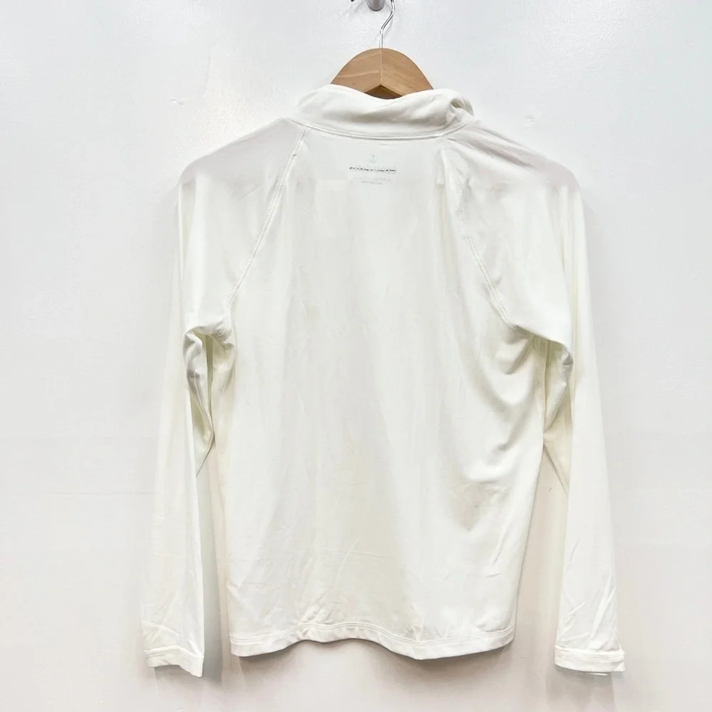 J.Crew Kids' active half-zip popover white NWT